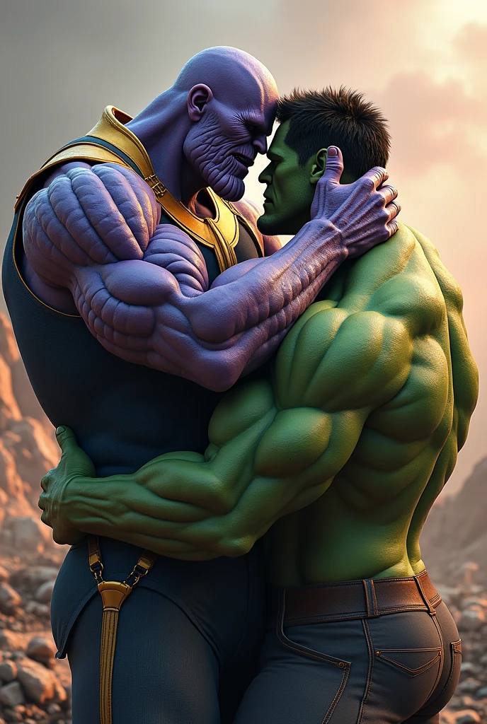 thanos kiss hulk