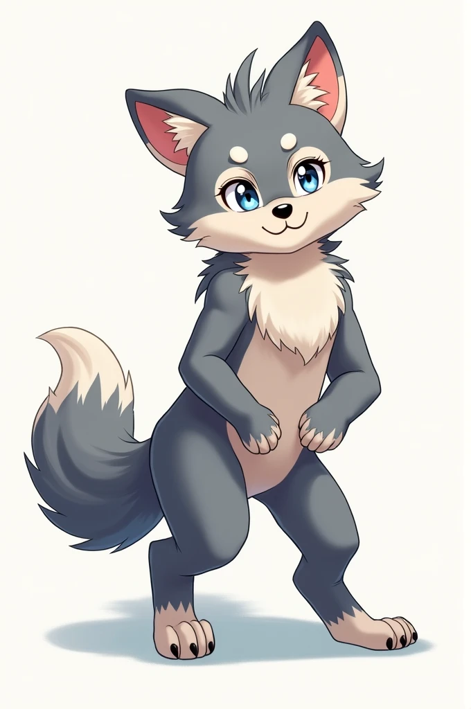 Furry Wolf boy Anime style