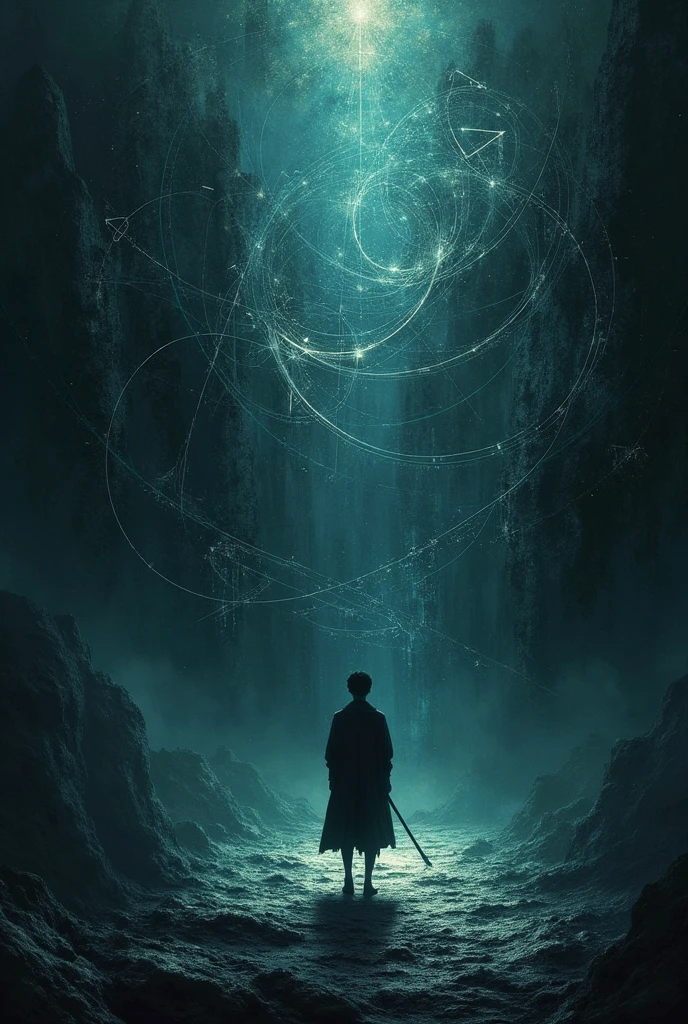 Create a dark background on mathematics
