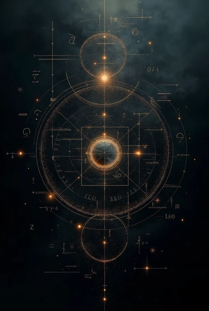 Create a black background about mathematics