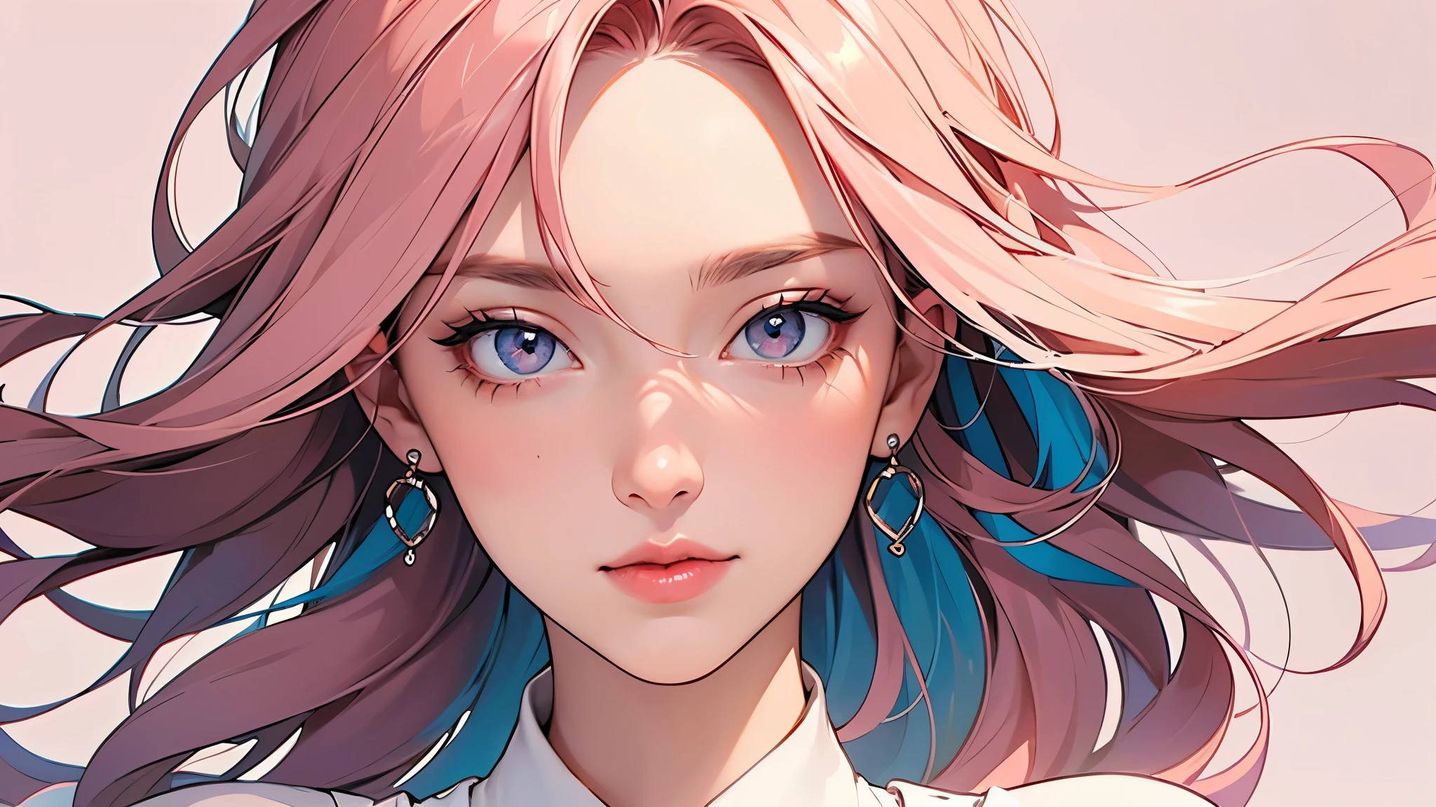 One girl, alone, flower畑, flower, (Official Art, unity 8k wallpaper, Super detailed, beautifully、aesthetic, masterpiece ,Highest quality:1.3), (Dynamic Angle:1.2), (Floating colorful sparkles:1) , elegant, Vibrant colors, Highly detailed face, Detailed eyes, Glowing Skin, Glossy Lips , Pale pink and pale orange background, Pink Hair,