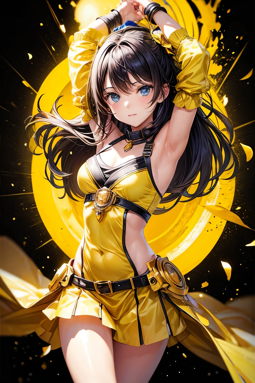 quality\(8k,wallpaper of extremely detailed CG unit, ​masterpiece,hight resolution,top-quality,top-quality real texture skin,hyper realisitic,increase the resolution,RAW photos,best qualtiy,highly detailed,the wallpaper,cinematic lighting,ray trace,golden ratio\), BREAK ,brazilian carnival,1woman\(cute,kawaii,small kid,big smile,hair floating,hair color dark brown,long waved hair,eye color dark,big eyes,dark skin,samba costume,colorful,cowboy shot,dancing brazilian dance hard,sweat,bzccostume,headdress\),at rio de janeiro\(Brazil\),[nsfw:2.0],(motion blur:0.5)