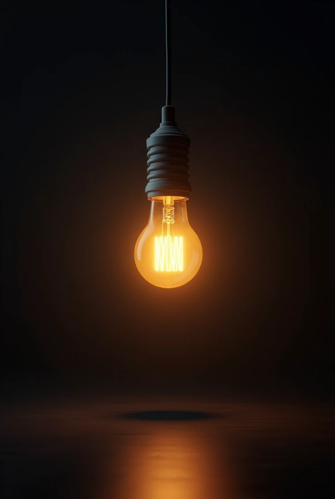 Inspiration: Show a light bulb glowing brightly in a dark room, symbolizing a sudden spark of creativity and motivation.
