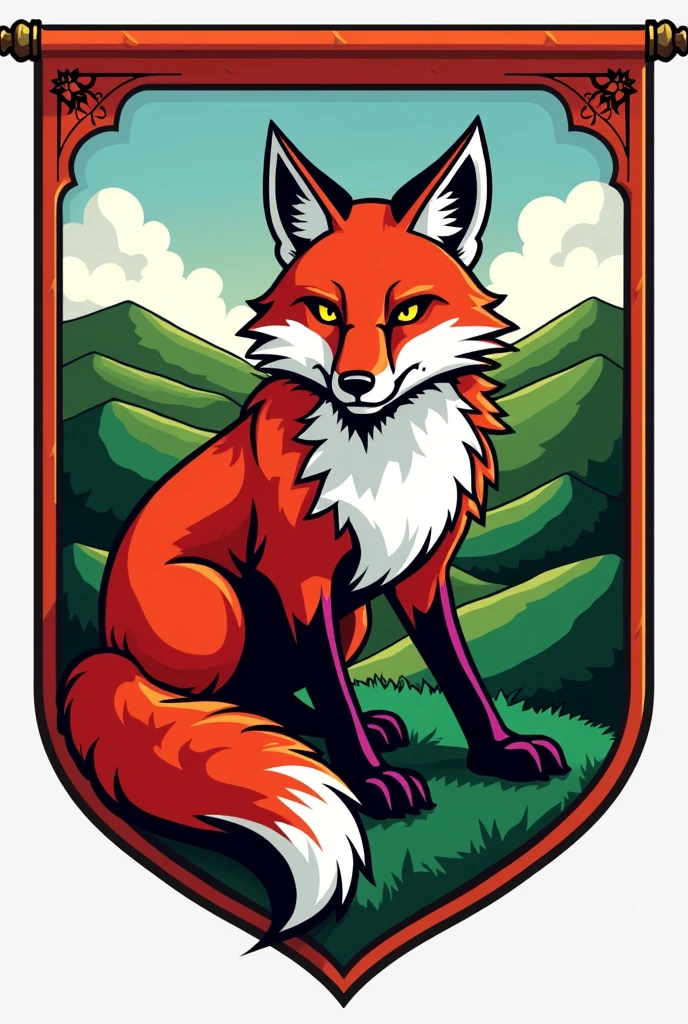 Fox flag for school