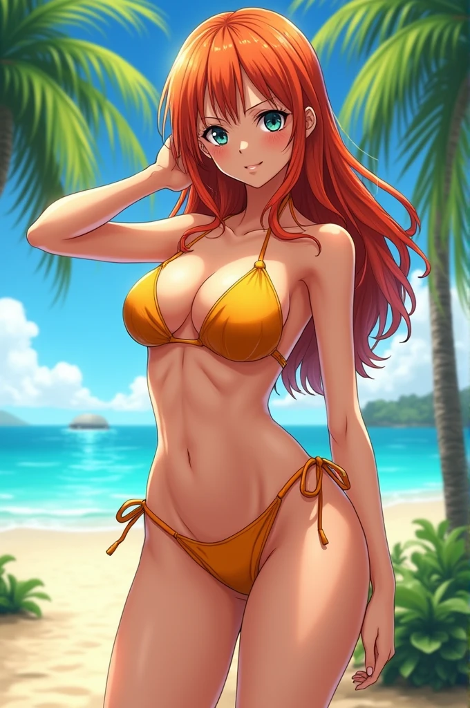 Nami from one piece in bikini