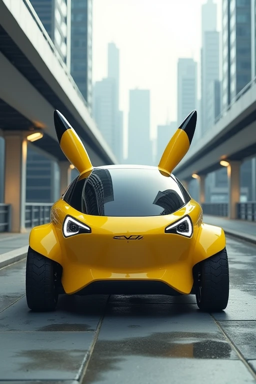 Futuristic Pikachu car