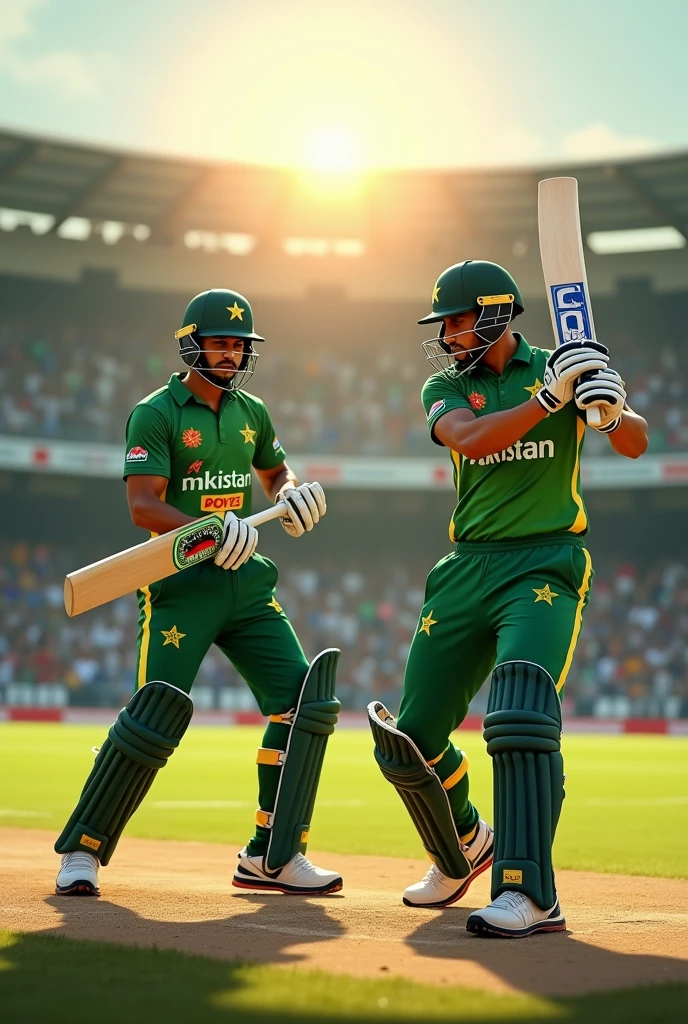 Babar azam and fakhar zman on batting 
