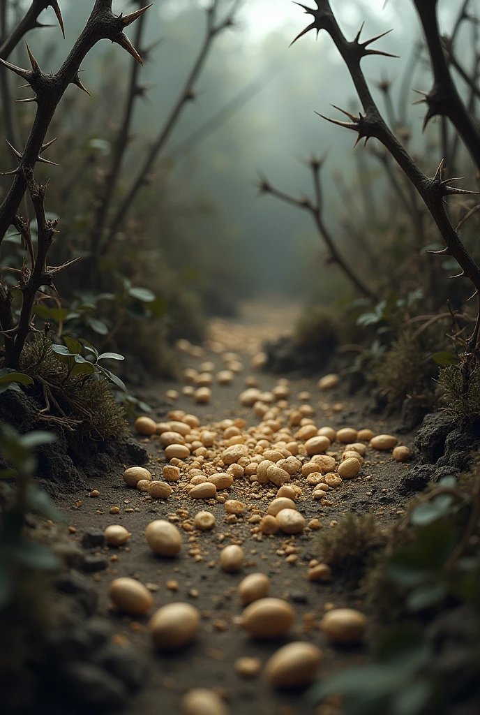 Some seeds fell among thorns