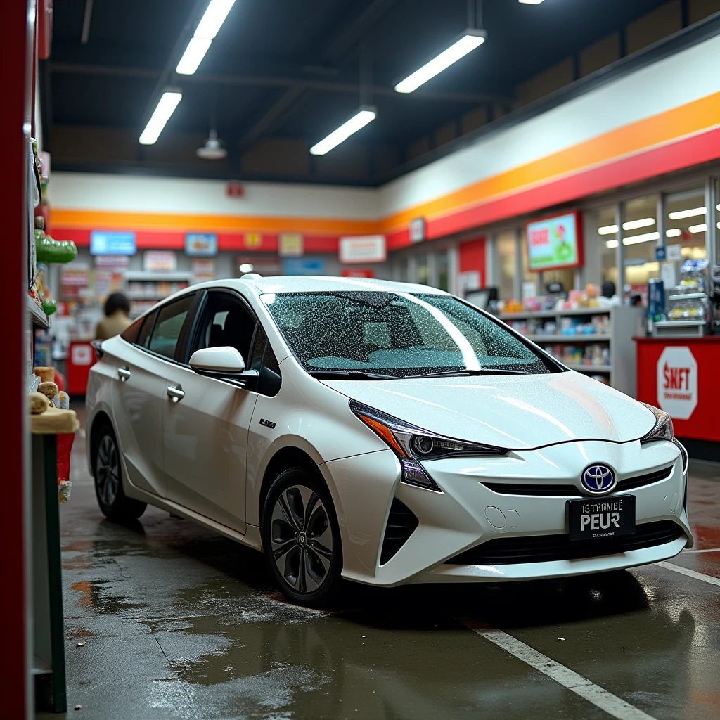Toyota Prius that crashed into a convenience store, Destroyed store,
