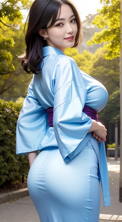 AIBeauty、Purple Yukata Prompto、
forest、field、Big Breasts、Real Beauty、Face masks