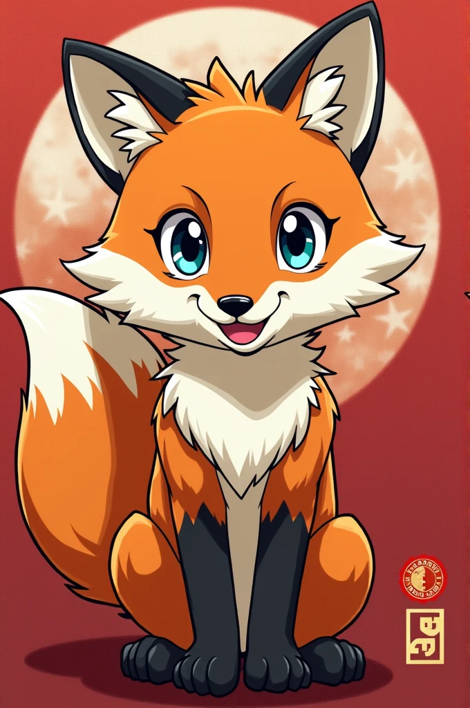 Perfect school team 9 tailed fox flag 