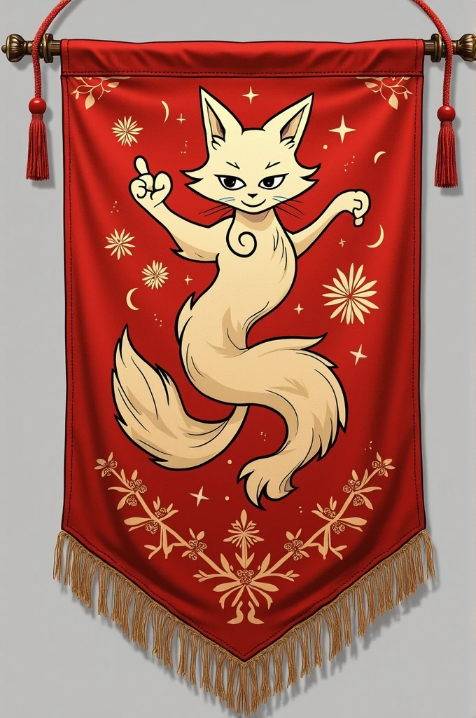 Mythological school team 9-tailed fox flag