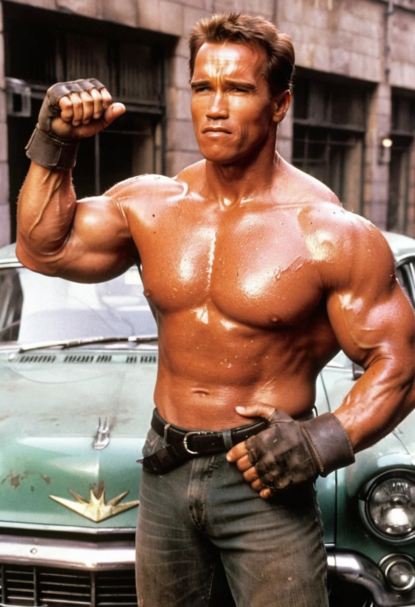 The Pixar Animation Studios employee, Arnold, smashed the car with his bare hands..