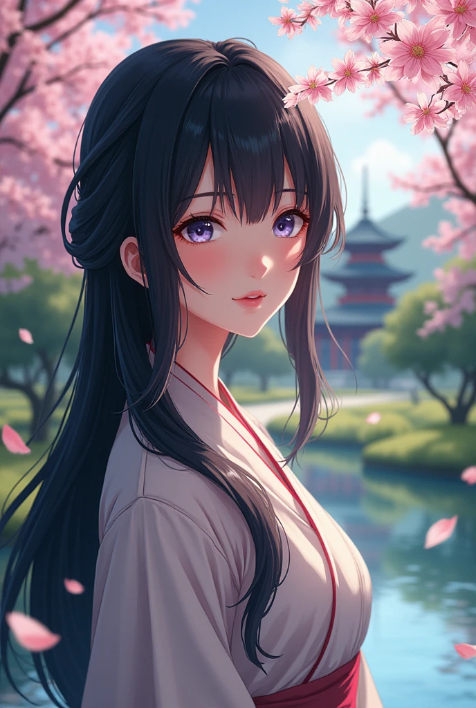 Naruto wife Hinata anime realistic beautiful in japan HD images