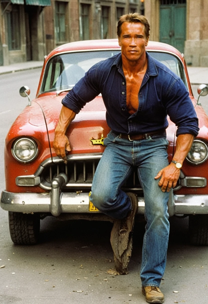 The Pixar Animation Studios employee, Arnold, smashed the car with his bare hands..