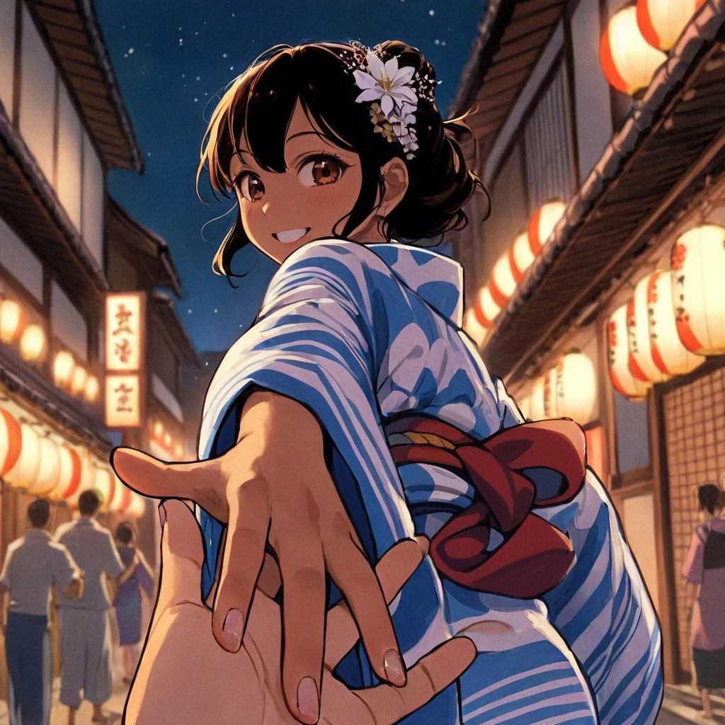 core_9, score_8_up, score_7_up, score_6_up, score_5_up, score_4_up, masterpiece, best quality BREAK 1girl、Yukata,  red obi,