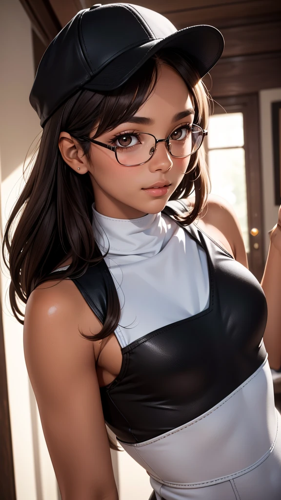 Sarada, ( cabelo preto curto) , olhos vermelhos, (pelos curtos), ((cabelo curto)), and with red glasses , peach skin , peitos grandes, tem 10 anos ,Use uma roupa shinobi , Fica no quarto da Academia Shinobi, Holding a photo album, pele branca, rosto extremamente detalhado, rosto perfeito, perfect hands, olhos cor vermelha, olhos vermelhos, olhos detalhados, 8k, ultra realista, ultra hd, cor de pele branca, tom de pele claro, cor de pele clara, completely naked, noclothes, uncovered, exposed , open pussy , open clitoris, open gentle, open legs, boruto watching , boruto got erected.