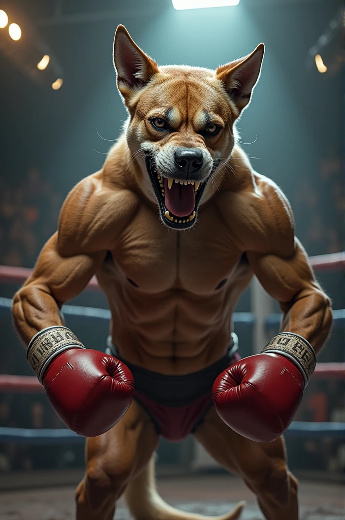 Boxing dog