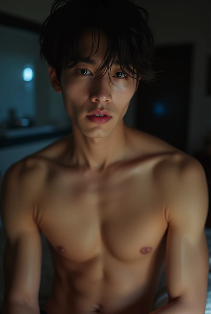 Taehyung from BTS semi-naked