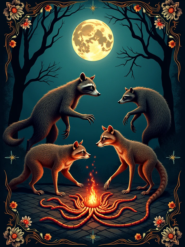 couverture d’un livre qui propose des ensembles de nouvelles horrifiques sur les mythes et légendes antillaises raccoon mangouste scolopendre