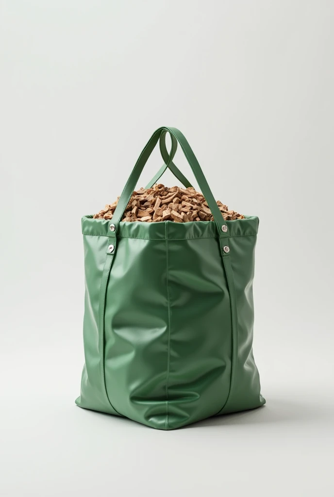 Innovative plastic bag for wood chips