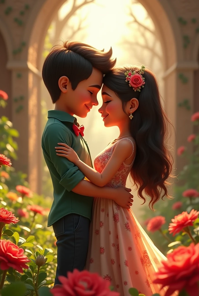8k ultra realistic cg, masterpiece, ((ultra detailed background, delicate pattern, intricate detail)), (Very detailed, fine details), Best Quality, (photorealistic:1.4),beautiful lighting, Chico, CHICHA, love, Minecraft, anniversary, celebrate , love