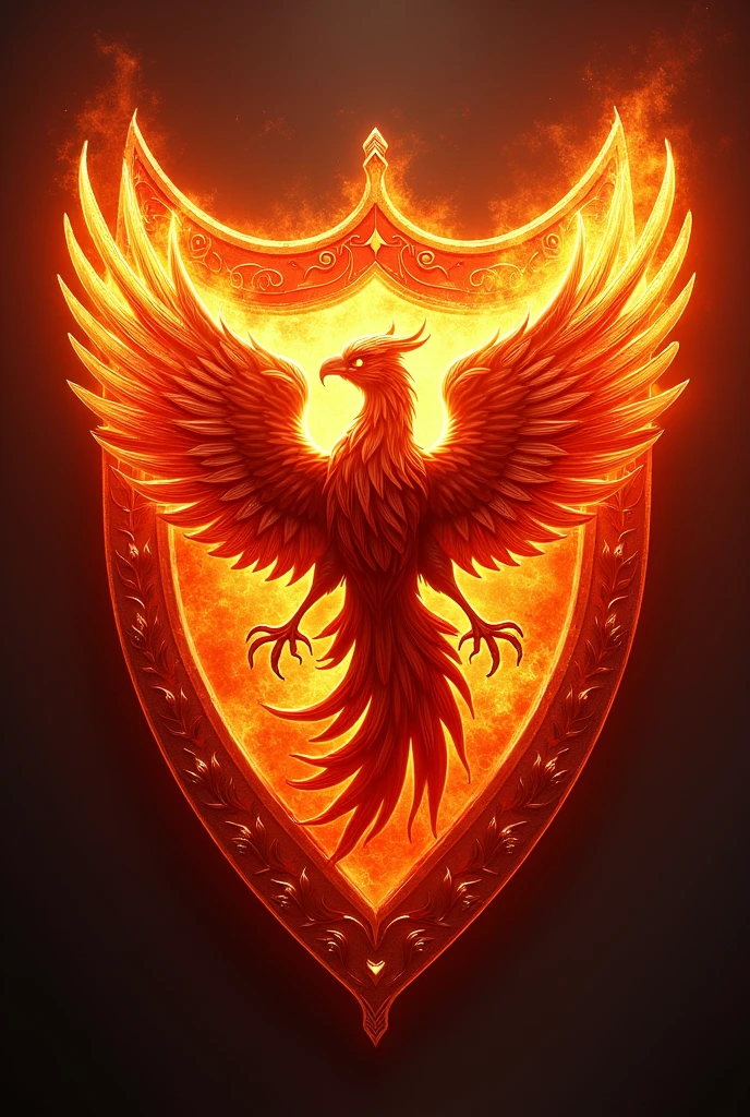 Phoenix logo in a blazing red shield