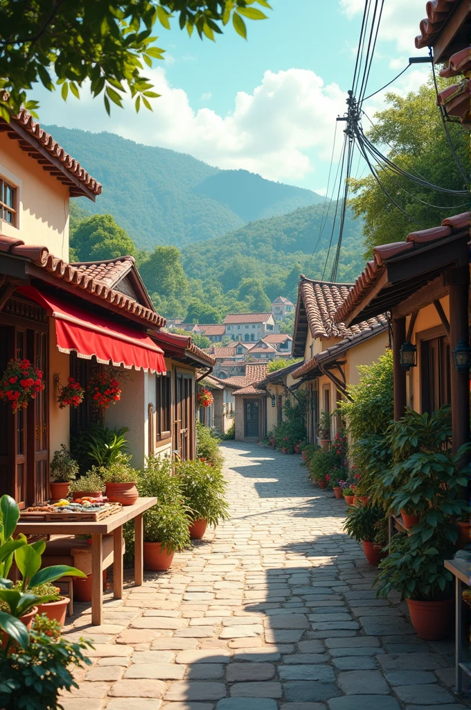 Create prompt image " 
"Welcome to [Village Name] Vlogs! Join us as we explore the charm of village life. Subscribe for weekly adventures, behind-the-scenes moments, and local stories. Follow us on Instagram, Facebook, and Twitter for updates and exclusive content. Don’t forget to hit the bell icon to stay notified! [YouTube Logo] [Social Media Icons]" "
