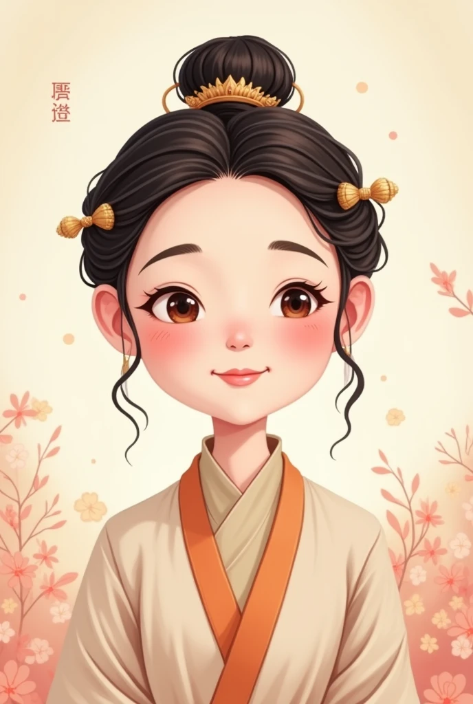 Cartoon Chinese Wellness Female Avatar