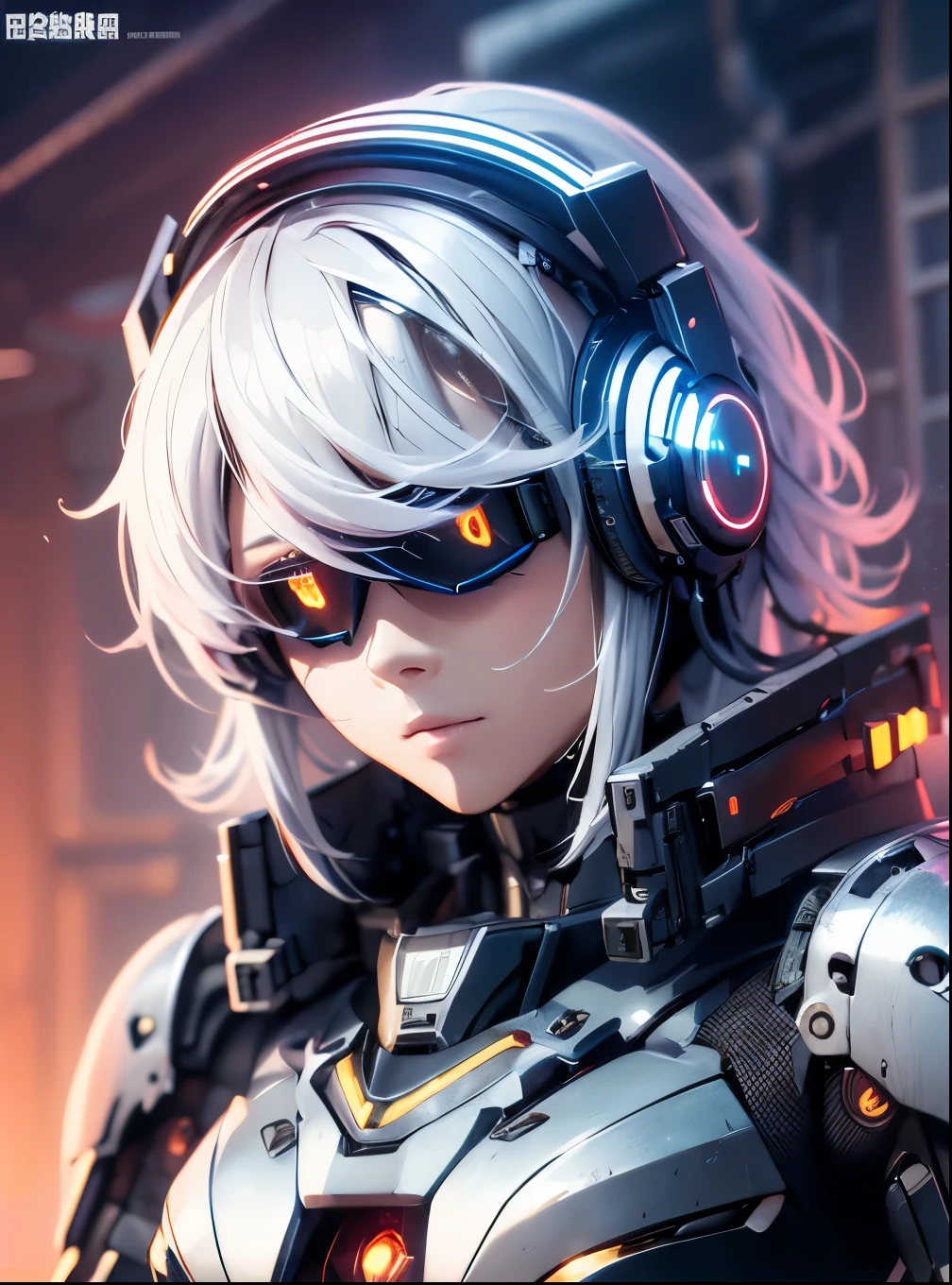 Textured skin, Super Detail, Attention to detail, high quality, 最high quality, High resolution, 1080P, hard disk, beautiful,(cyborg),(Mechanical Big:1.3)、(Missiles fired from the chest),(Machine guns in both hands),(Round, giant, mechanical armored chest:1.3)、beautifulcyborg女性,メカcyborgガール,BATTLE MODE,Girl with a mechanical body,彼女は武器を持った戦闘用cyborgメカを身に着けている,(Cyber Headphones:1.3)、(Mechanical Headgear:1.3)、((Head-mounted display:1.5))