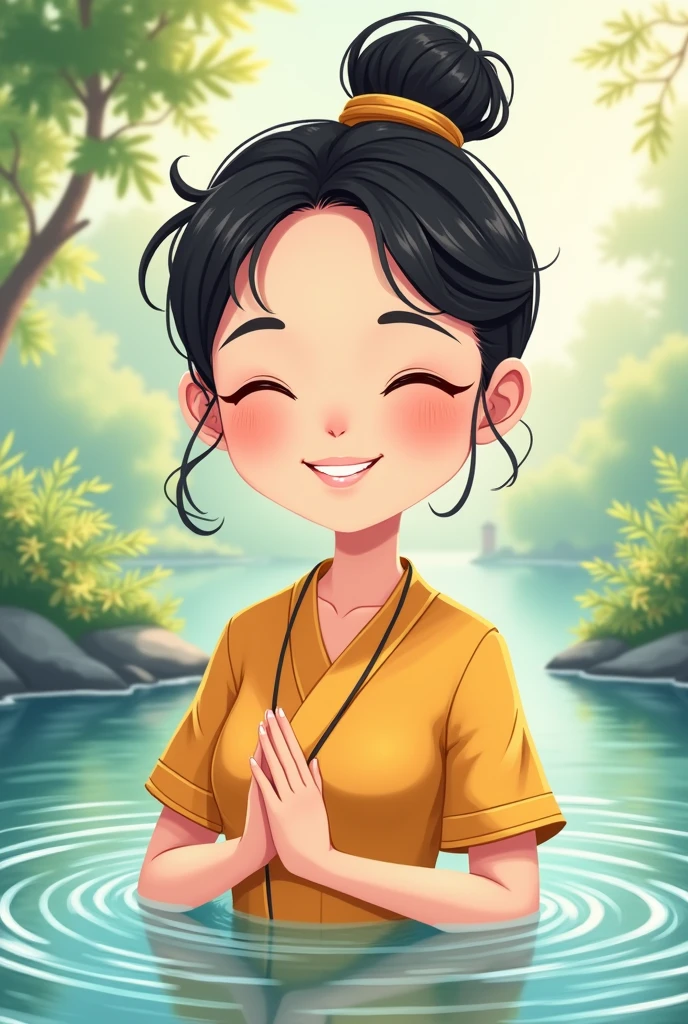 Cartoon Chinese Wellness Female Avatar