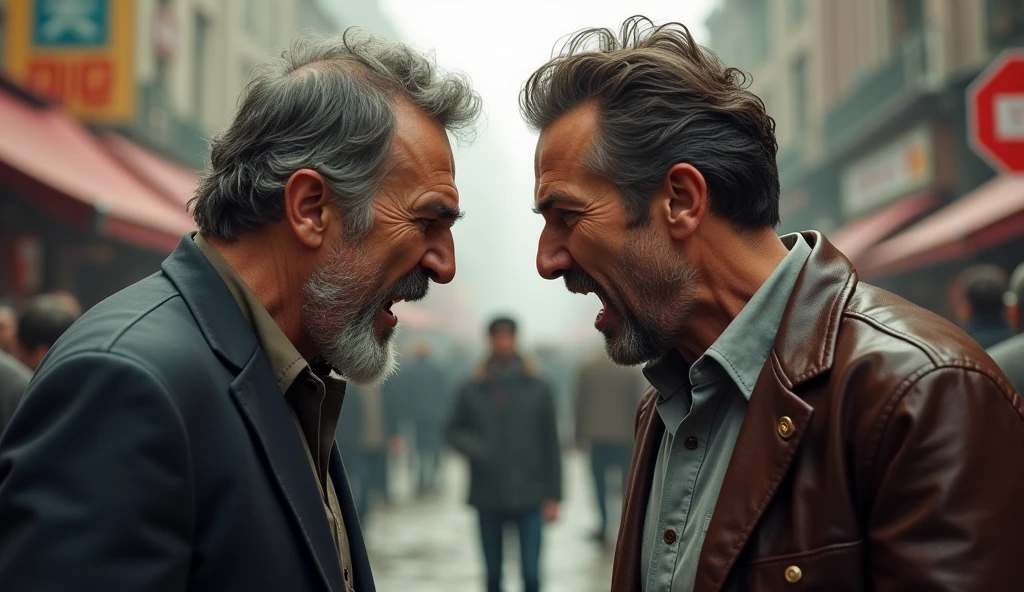 Two men are arguing.
