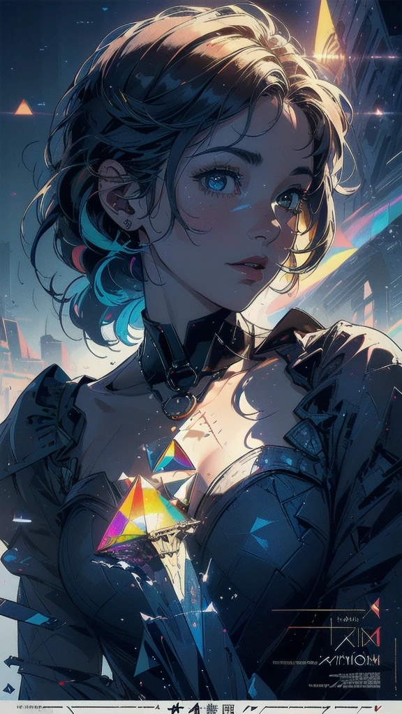 (((masterpiece, highest quality))),(((solo:1.2))),(((1girl:1.2))),32k wallpaper, very detailed, poster, vintage science fiction,(((((geometric cinematic movie poster))))), (bauhaus), shape,(((abstract))),(mid century modern),movie poster,(((((portfolio))))),(((((Close-up))))),(((((bust up))))),((((more various angle)))),(((highlight))),Vast landscape,((((heterochromia)))),(((complete. detailed face))),(((Extremely talented))),(((most complecated machine))),((Overall colorfully)),(((((Absolutely no background))))),(((phenomenon))),(((prism)))