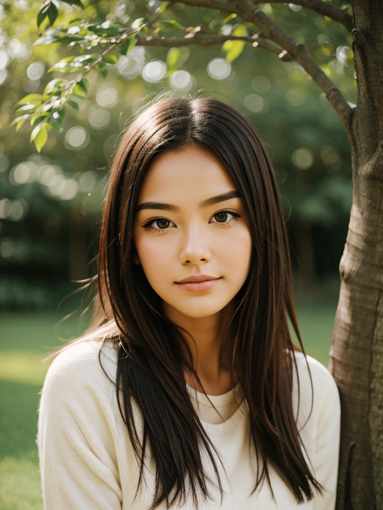 High quality portrait blur tree background
