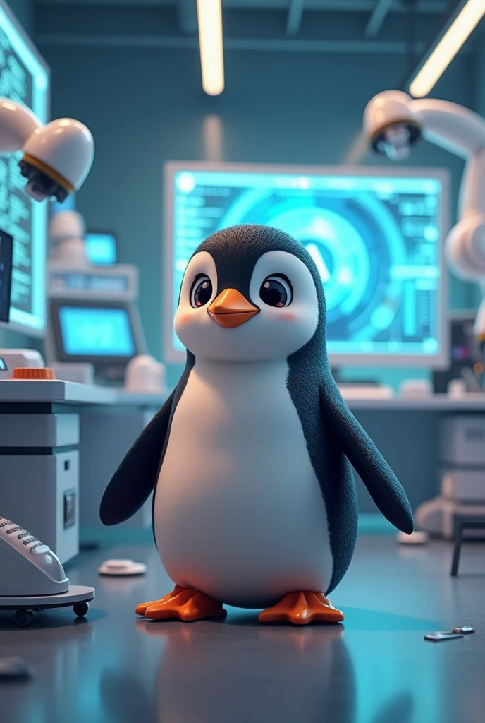 Penguin, cute, study ai