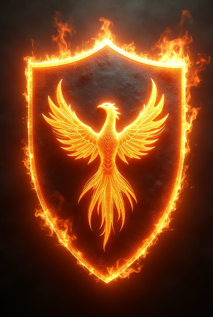 Phoenix logo on a hot shield