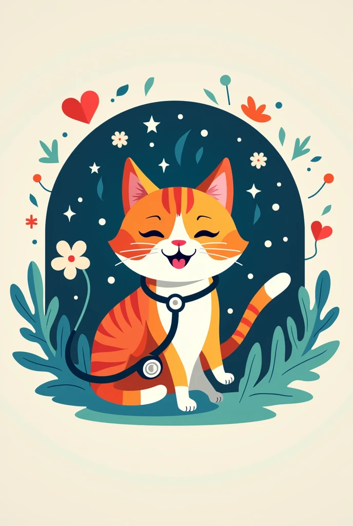 For the Free Cats campaign logo in Spanish, medical students 