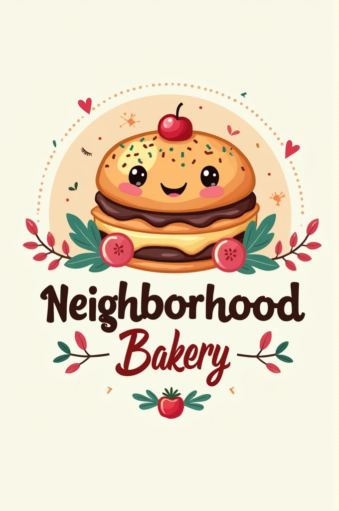 Colorful bakery logo
