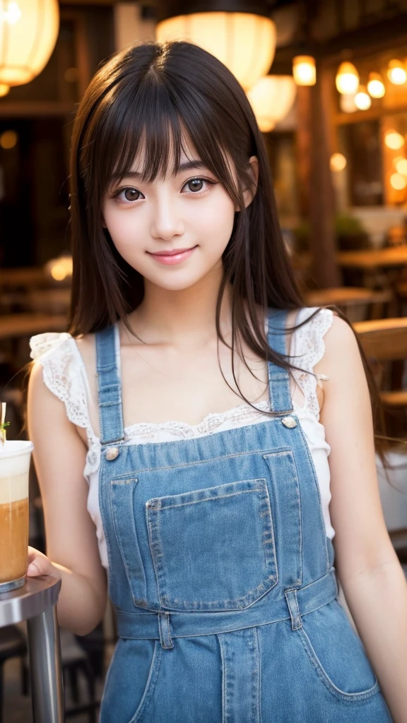 Cute girl working at a cafe terrace Japanese 19age
Professional Lighting Digital SLR Beautiful and elaborate face Perfect and beautiful face Big eyes Smile