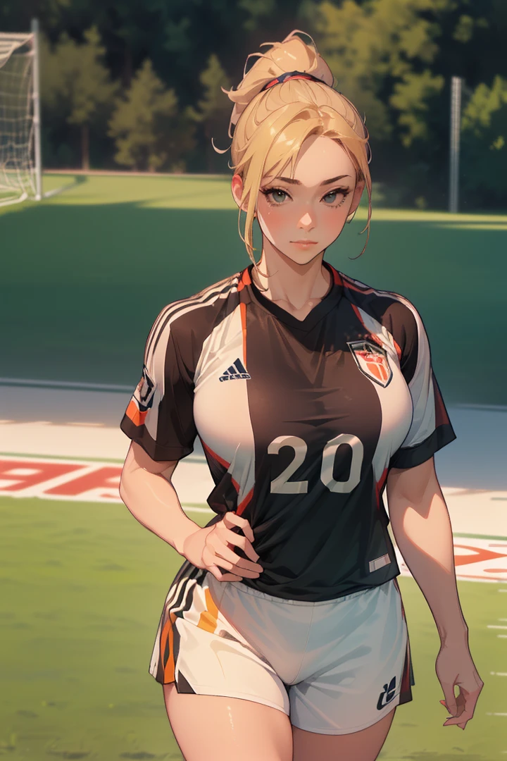 (best quality,4k,8k,highres,masterpiece:1.2),ultra-detailed,(realistic,photorealistic,photo-realistic:1.37),soccer player,football player,scoring a hattrick,three goals,dynamic action pose,muscular athletic body,sweat,intense concentration,cheering crowd,stadium,sunlight,vibrant colors,cinematic lighting,sports art