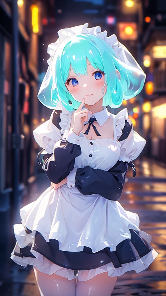 Slime body, maid outfit for a girl
