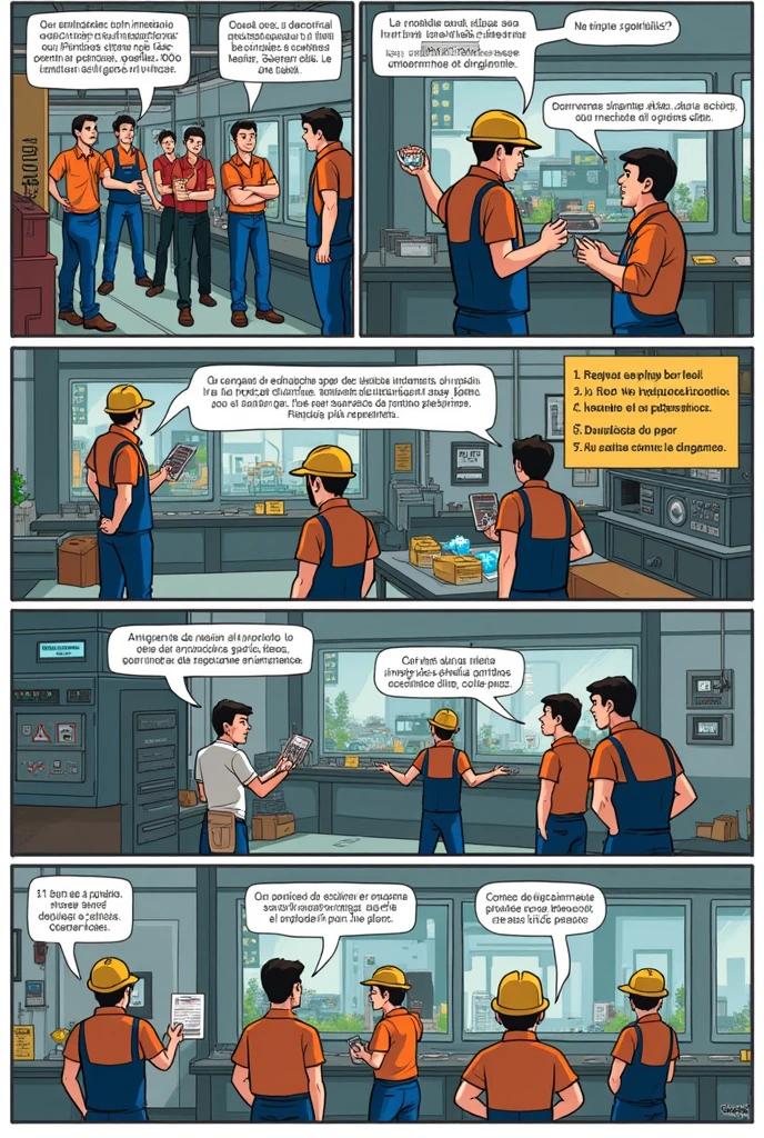Preventive maintenance comic in Spanish