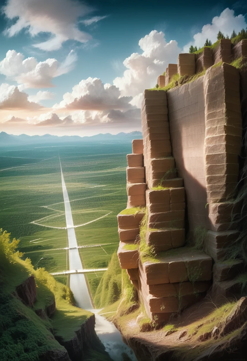 A serene and tranquil landscape, rolling green hills, a winding river, lush forests, a beautiful sunset sky with warm colors, old stone bridge, picturesque countryside, detailed foliage, realistic nature, cinematic lighting, vibrant colors, (best quality,4k,8k,highres,masterpiece:1.2),ultra-detailed,(realistic,photorealistic,photo-realistic:1.37),landscape, cinematic, golden hour, dramatic lighting, intricate details, picturesque scenery