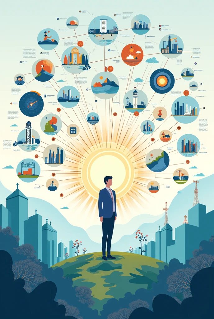 poster that envisions how the role of quantitative research across different fields can help in building up a strong society. Make it simple please