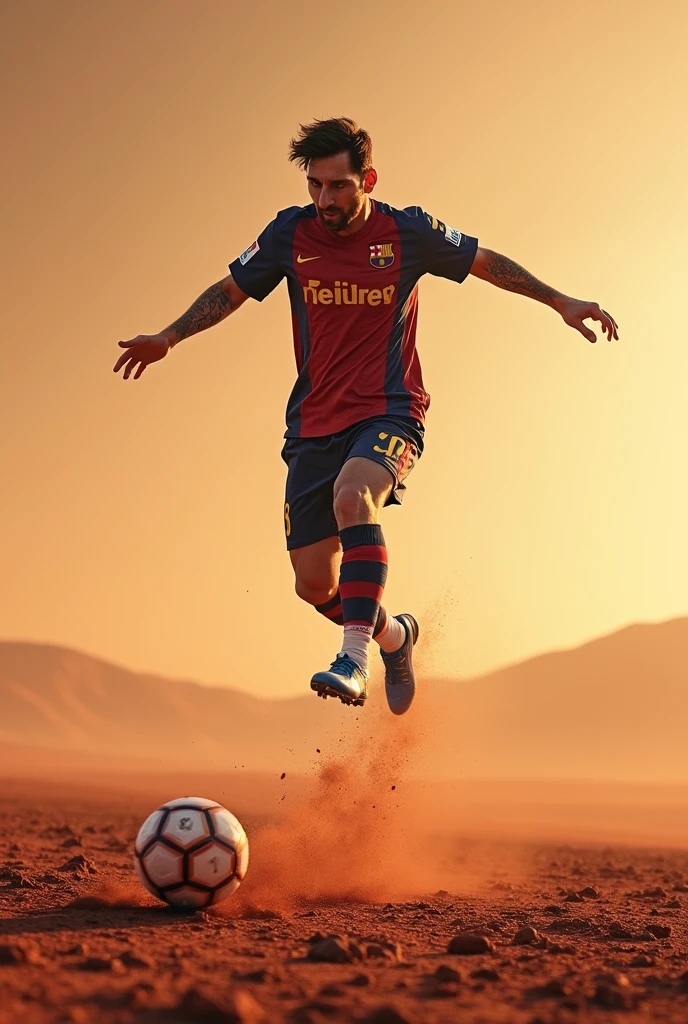 Messi jumped all the way to Mars