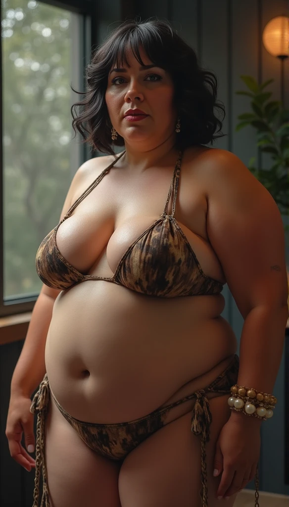 sfw,Realistic busty 40yo mature woman,(sumo wrestling:1.2),ultimate form,8k,lustful erotic obscene ,
