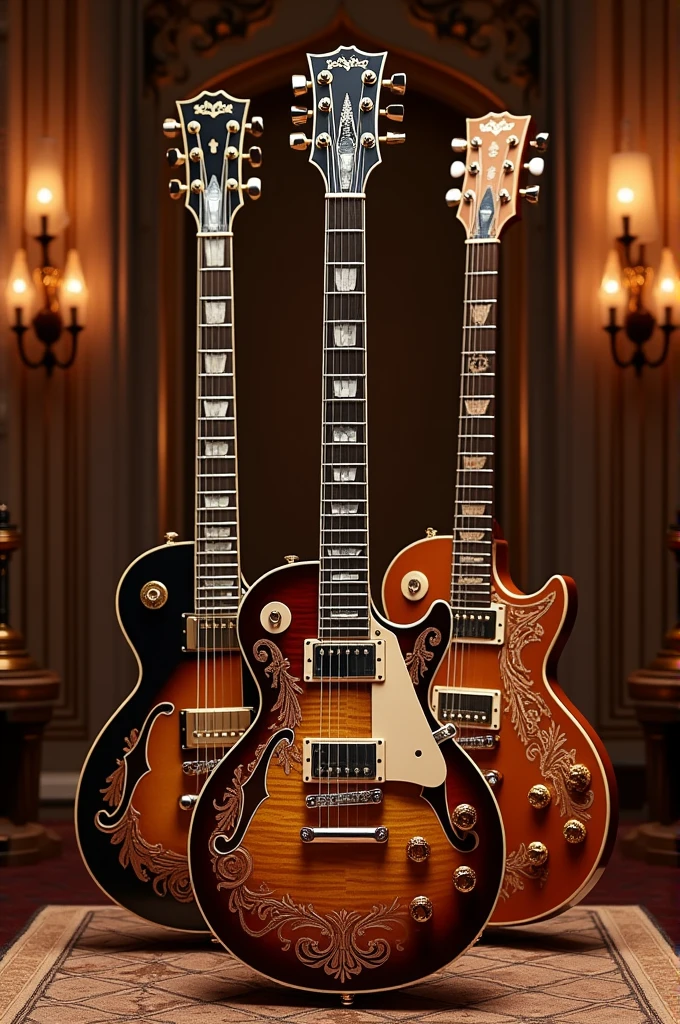 Create a fusion between some Les Paul guitars for me+classica