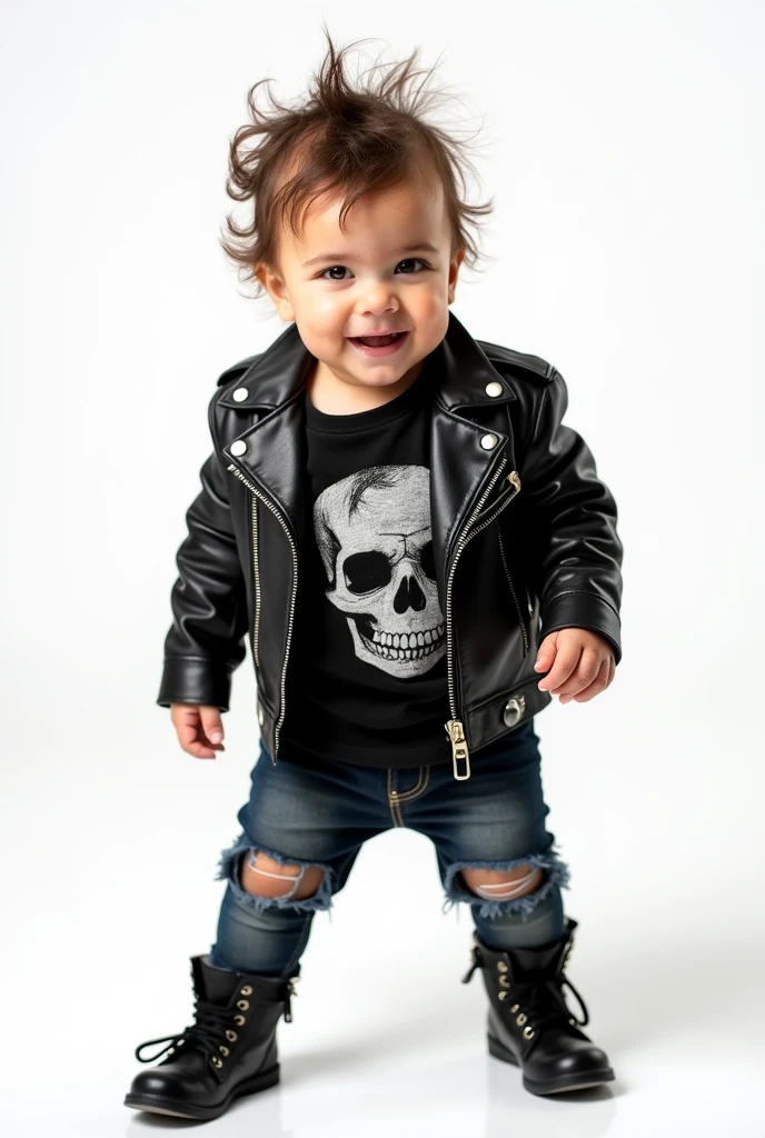 Rocker baby white background