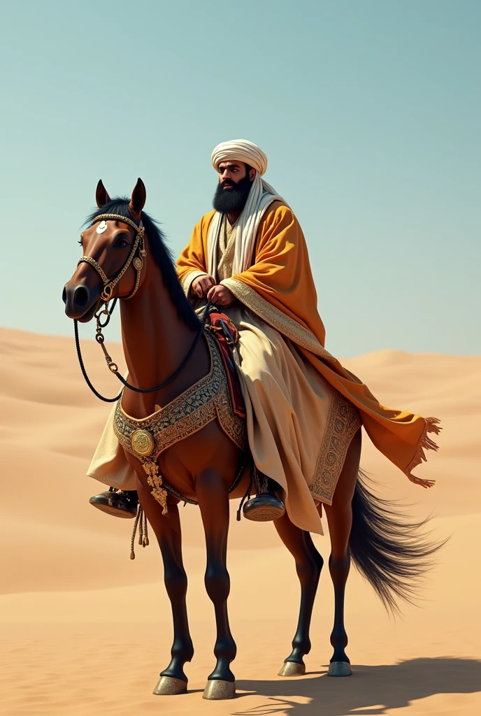 Sheikh with horse