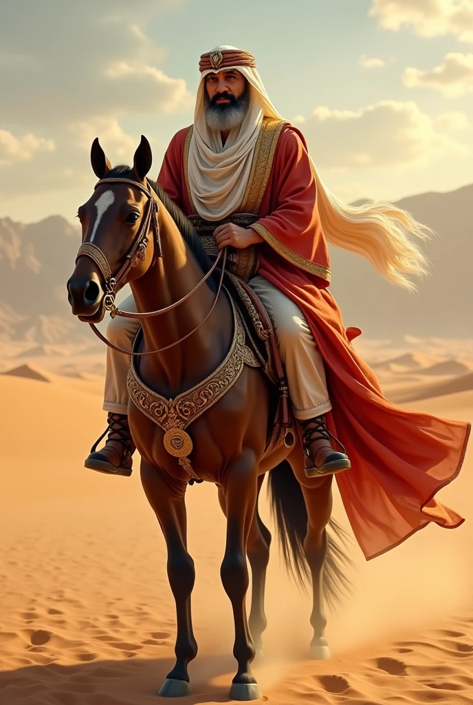 Sheikh with horse